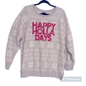 Torrid Light Purple Christmas Sweatshirt Size 2 (18/20) Excellent Condition.
